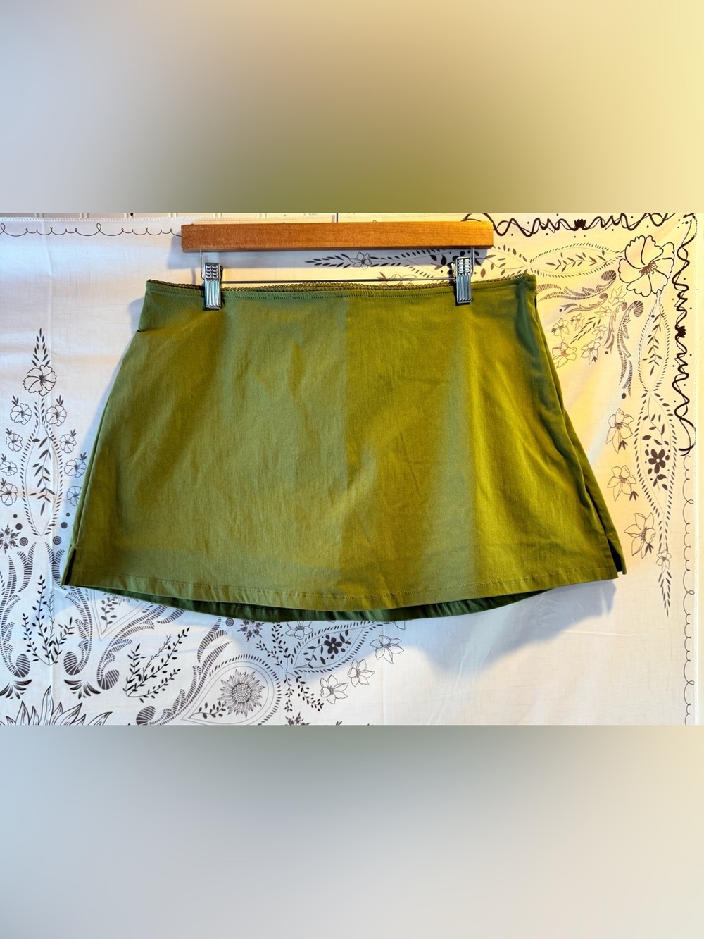 Wild shorts Olive Green Women’s Mini Skirt built in shorts